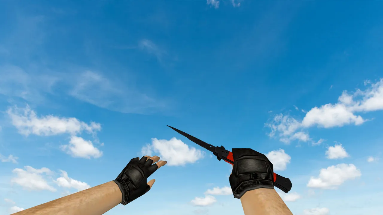 Скриншот Модель ножа Стилет Нитро v_ knife для CS 1.6: p_ w_ модели, звук и анимация осмотра