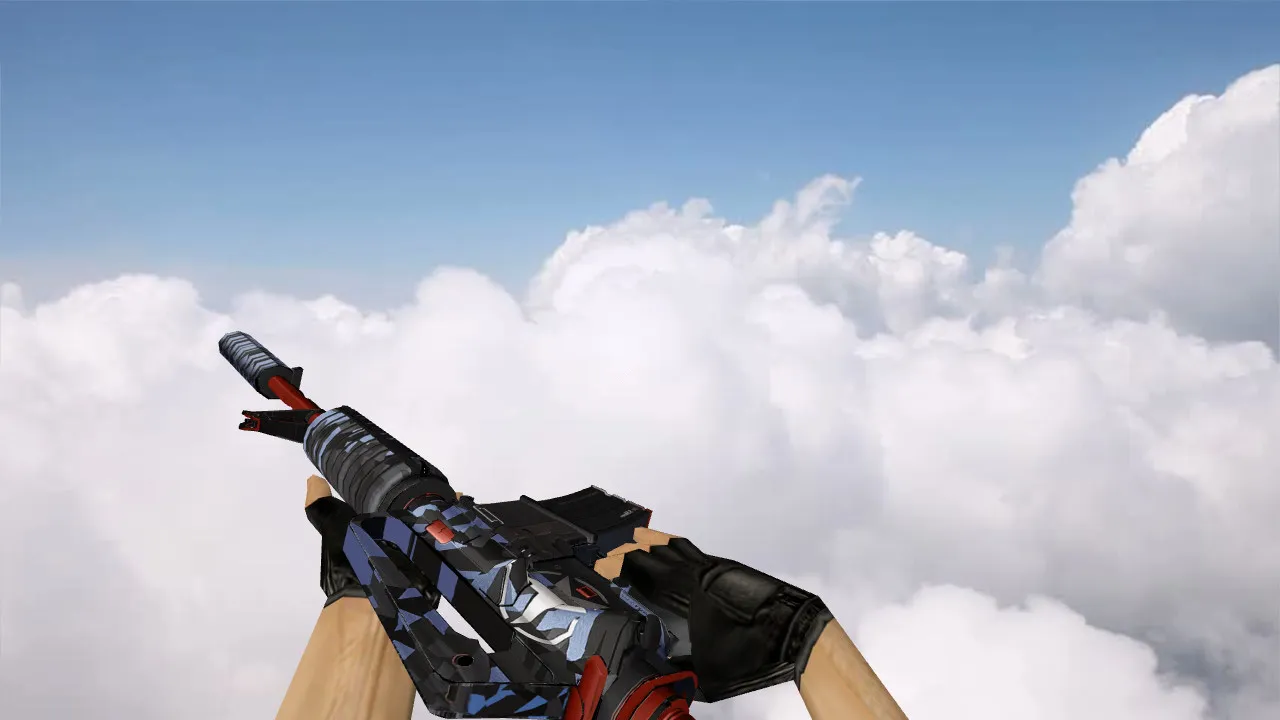 Скриншот Модель M4A1 Brass v_ p_ w_ для CS 1.6: звуки, анимация осмотра, текстуры и настройка