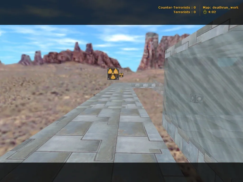 Скриншот  deathrun_work для CS 1.6: точки, баланс сторон, .nav для ботов, оптимизация wpoly/epoly