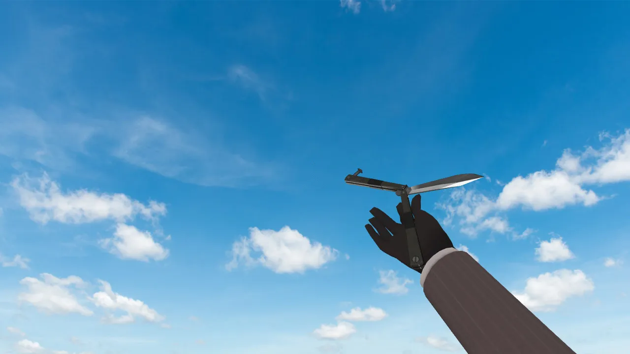 Скриншот Модель ножа «CF3 Spy Butterfly» v_model для CS 1.6: звуки, анимация осмотра, качество текстур