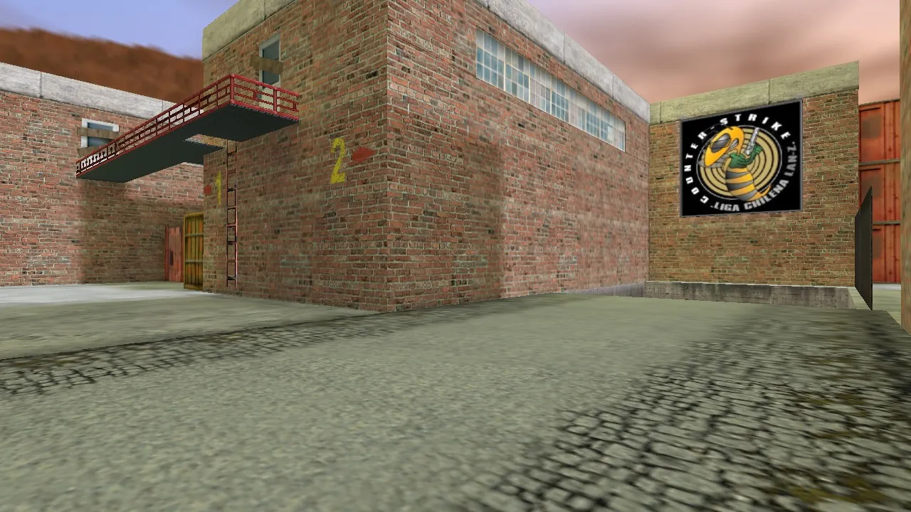 Скриншот  Карта de_lan-z для CS 1.6 - Тактические особенности и оптимизация