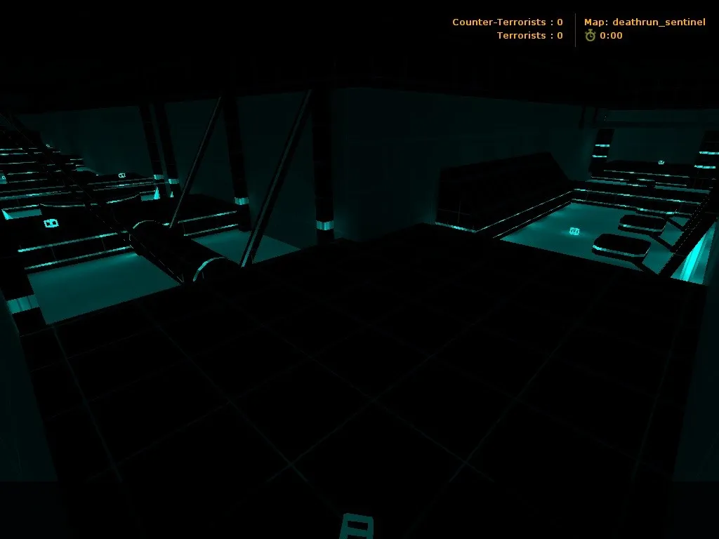 Скриншот  deathrun_sentinel для CS 1.6: тактика за CT/T, точки, .nav для ботов, оптимизация wpoly/epoly