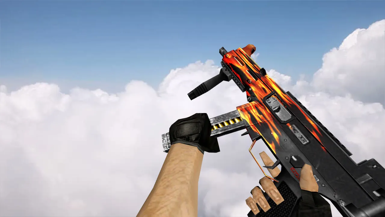Скриншот Модель «Defaut UMP-45 Fire» для CS 1.6: Качество и Анимация