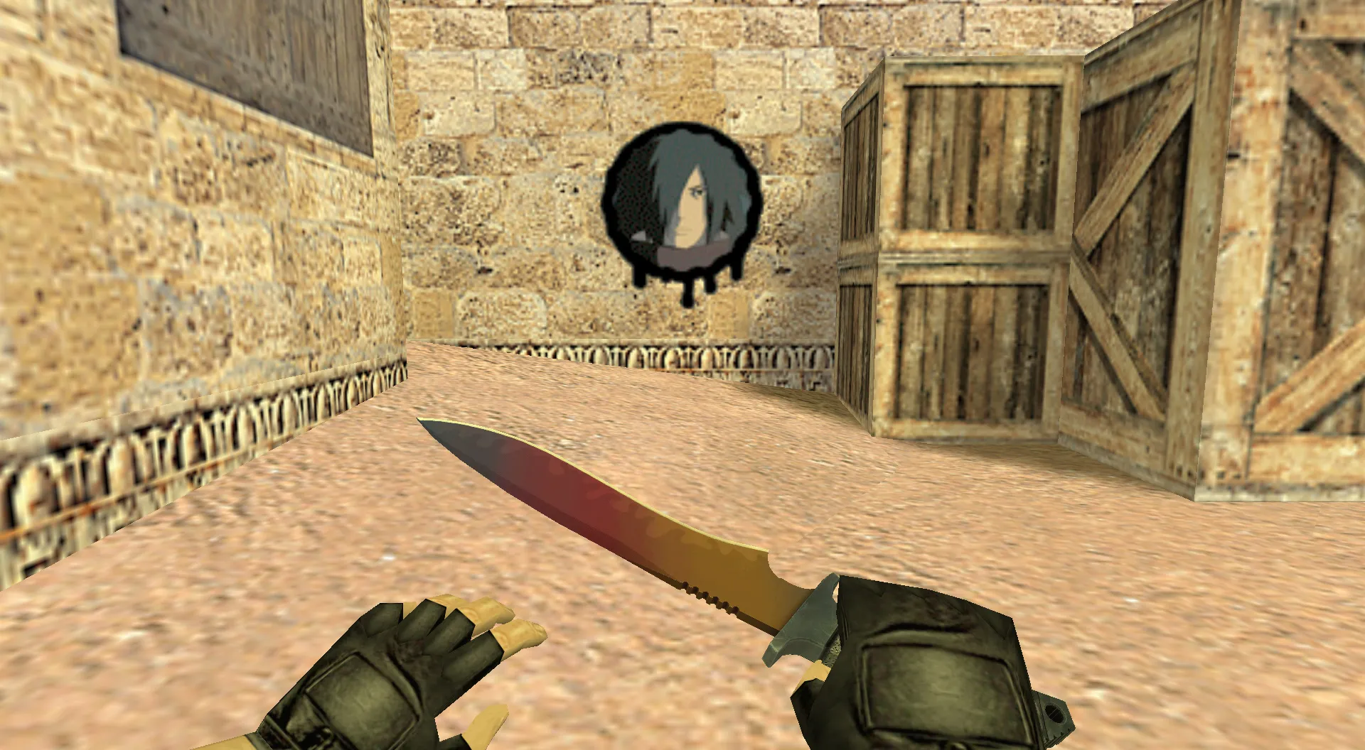 Скриншот  Граффити «Мадара Учиха» для CS 1.6 – Уникальное аниме оформление