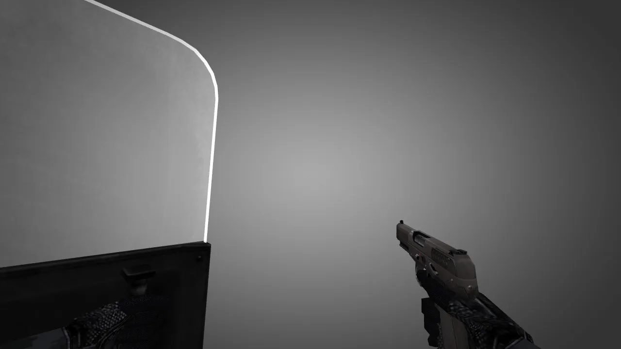 Скриншот Модель «MW2 like Shield» для CS 1.6: v_/p_/w_ shield, звуки, анимация осмотра, текстуры 1024x1024