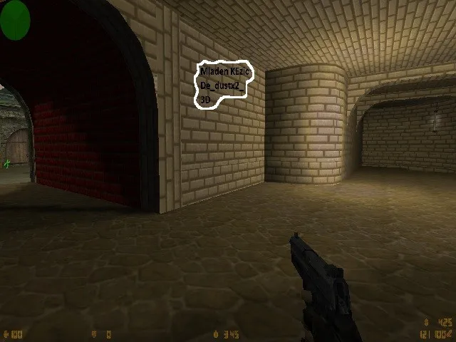 Скриншот  de_dust_3d для CS 1.6: обзор карты, точки, .nav для ботов, оптимизация wpoly/epoly