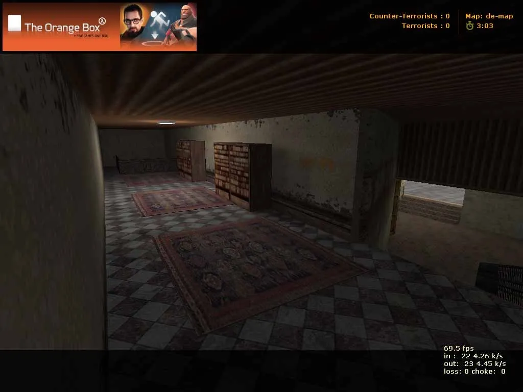 Скриншот  Карта de_joy-net для CS 1.6: Тактика и особенности