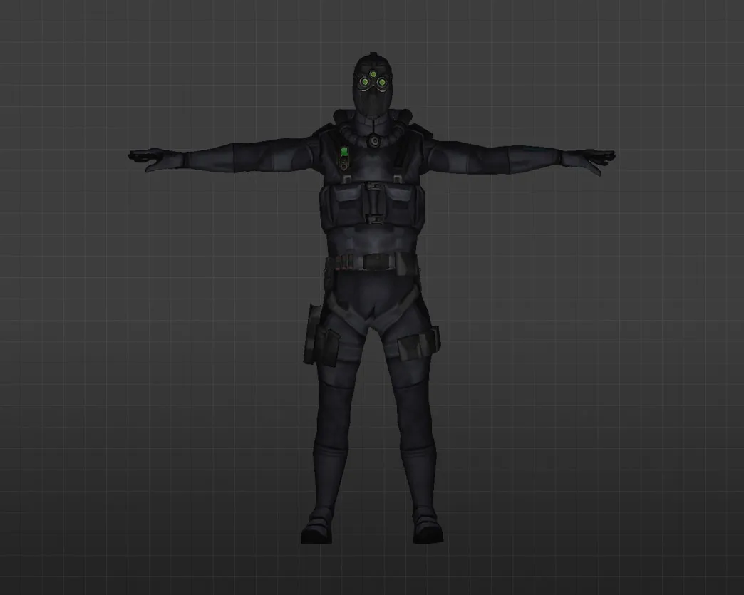 Скриншот Модель «Сэм Фишер» для CS 1.6 - Уникальный скин для вашего персонажа