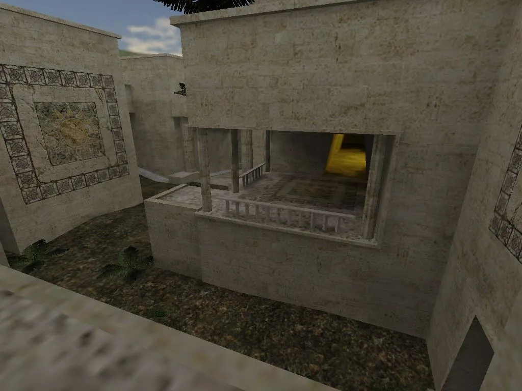 Скриншот  Карта «sunworld» для CS 1.6 - тактика и особенности