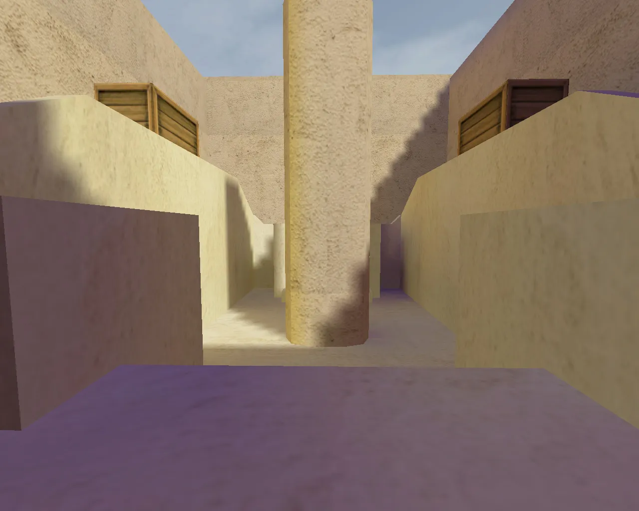 Скриншот  aim_1v1 — AIM карта для CS 1.6: баланс сторон, точки под спот, .nav для ботов и оптимизация