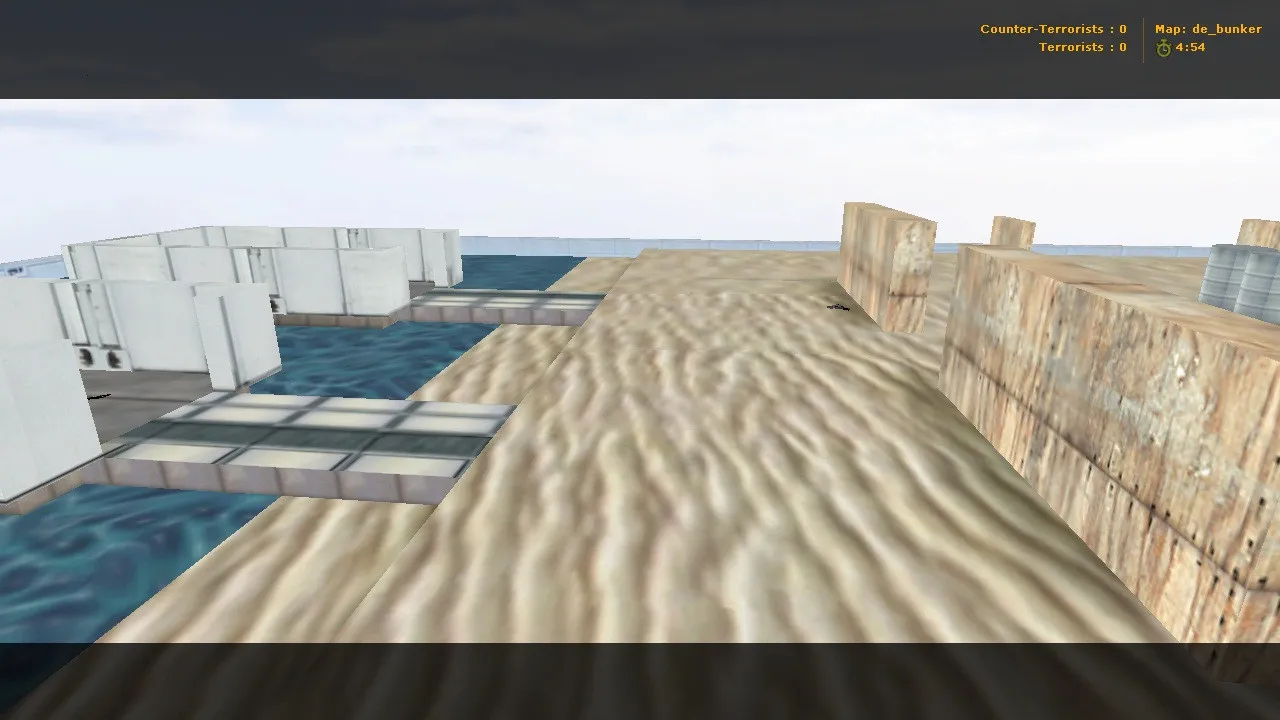 Скриншот  de_bunker для CS 1.6: спавны, точки, .nav для ботов и оптимизация карты