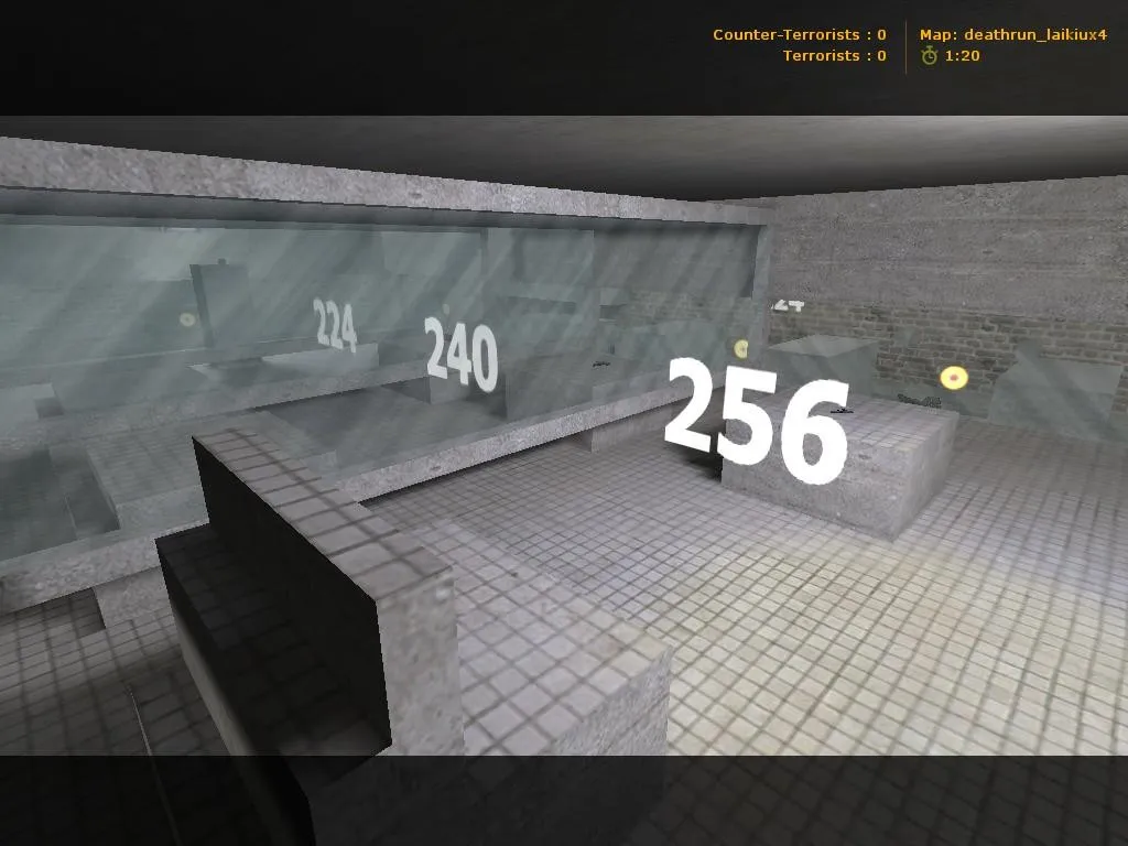 Скриншот  deathrun_laikiux4 для CS 1.6: тактика за CT и T, точки, .nav, оптимизация wpoly/epoly