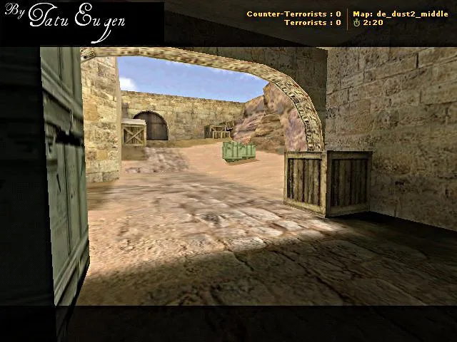 Скриншот  de_dust2_middle для CS 1.6: тактика мидла, баланс сторон, .nav и оптимизация карты