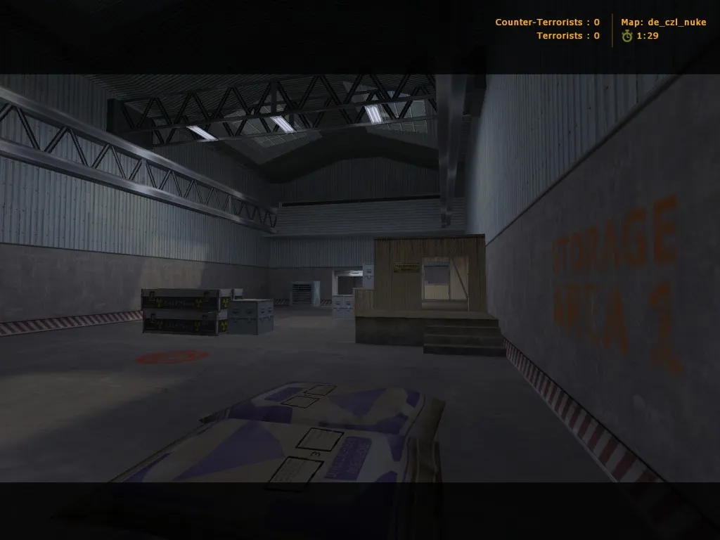 Скриншот  Карта de_czl_nuke для CS 1.6: точки, маршруты за CT/T, .nav для ботов, оптимизация wpoly/epoly