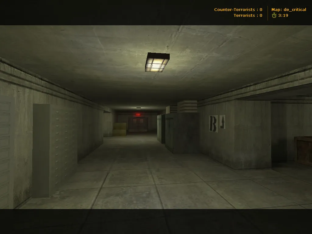 Скриншот  Карта de_critical для CS 1.6: точки, баланс, .nav для ботов, оптимизация wpoly/epoly