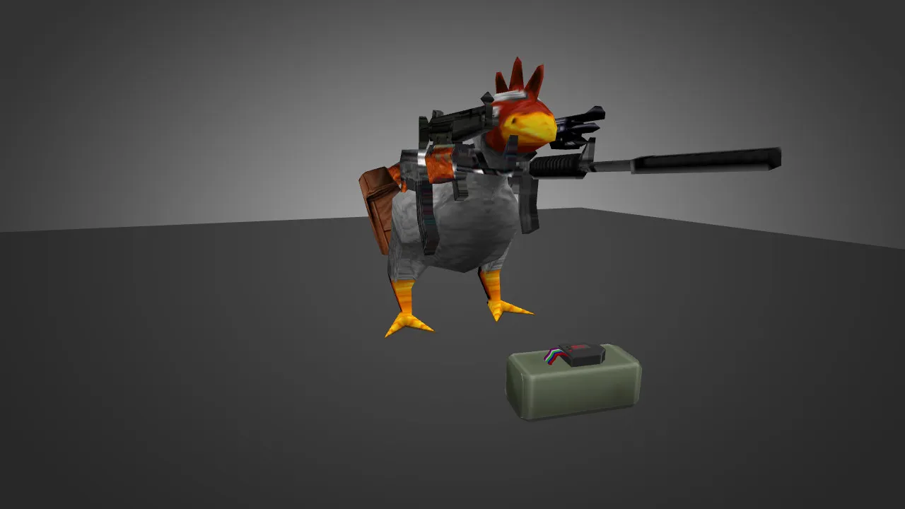 Скриншот Модель «Die-Hard Chicken» для CS 1.6 - Уникальный скин для Вашего героя
