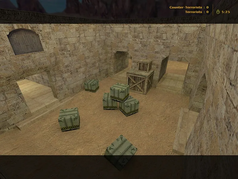 Скриншот  Карта de_dustarea34 для CS 1.6: точки, спавны, .nav для ботов и оптимизация wpoly/epoly