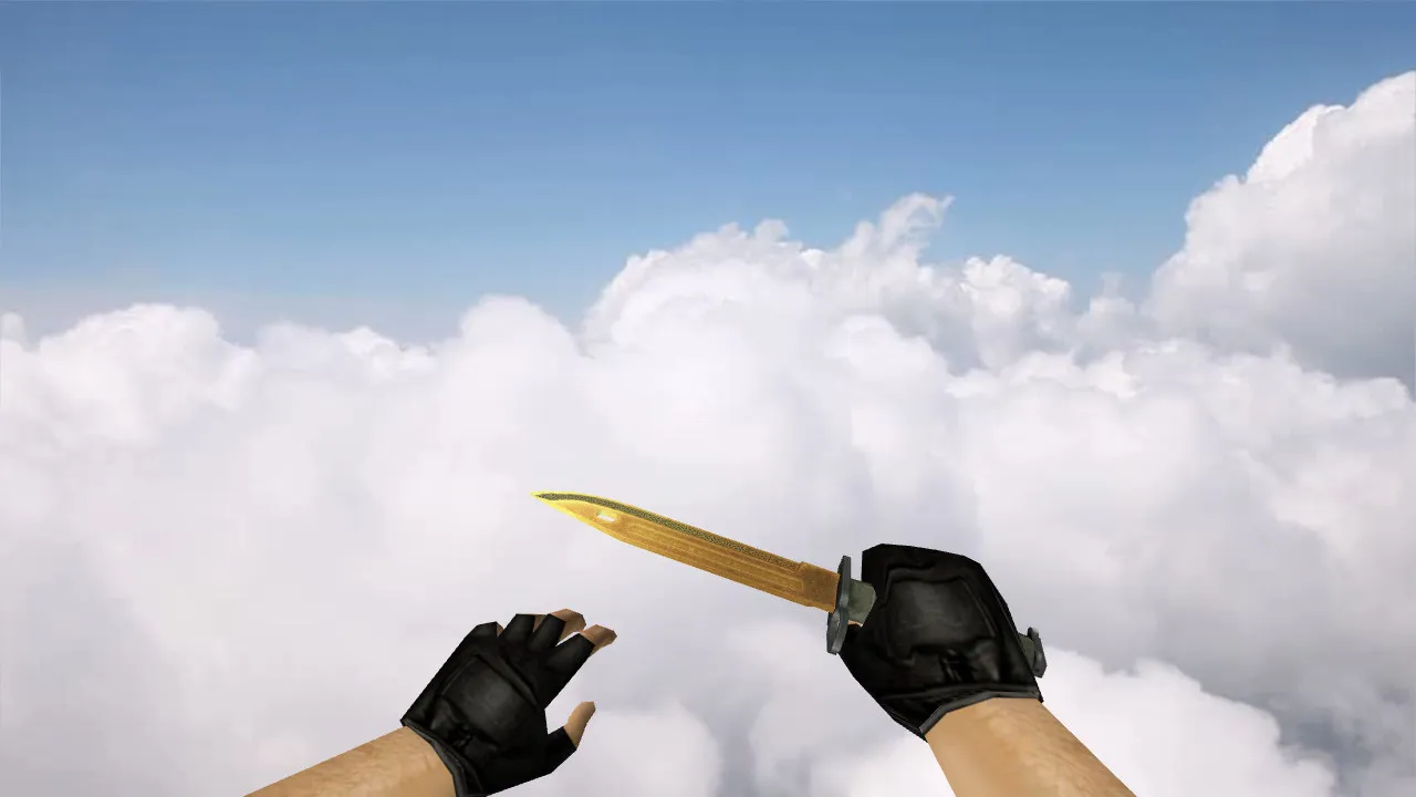 Скриншот Модель «Штык-нож Легенды» v_ / p_ / w_ для CS 1.6: звуки, анимация осмотра, текстуры и настройка