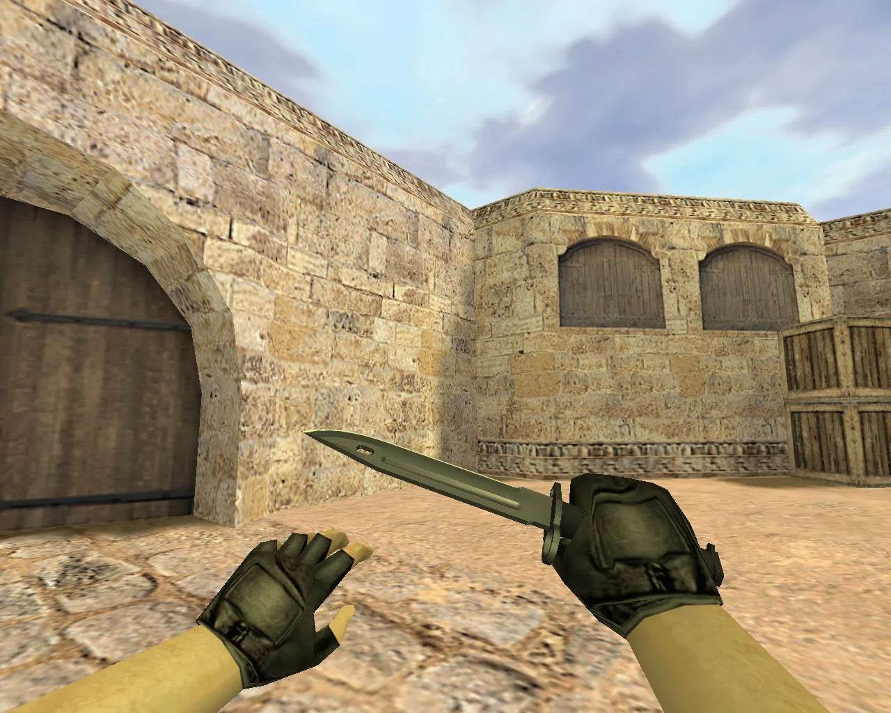 Скриншот Модель «Штык-нож Ночь» (v_, p_, w_) для CS 1.6: звуки, анимация осмотра, текстуры и качество модели