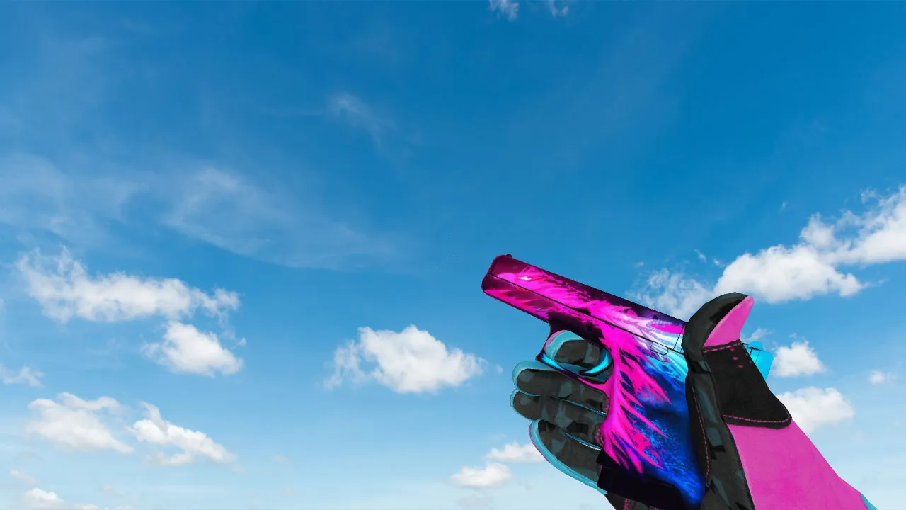 Скриншот Glock Splash Burn для CS 1.6: Качественная модель с уникальным дизайном