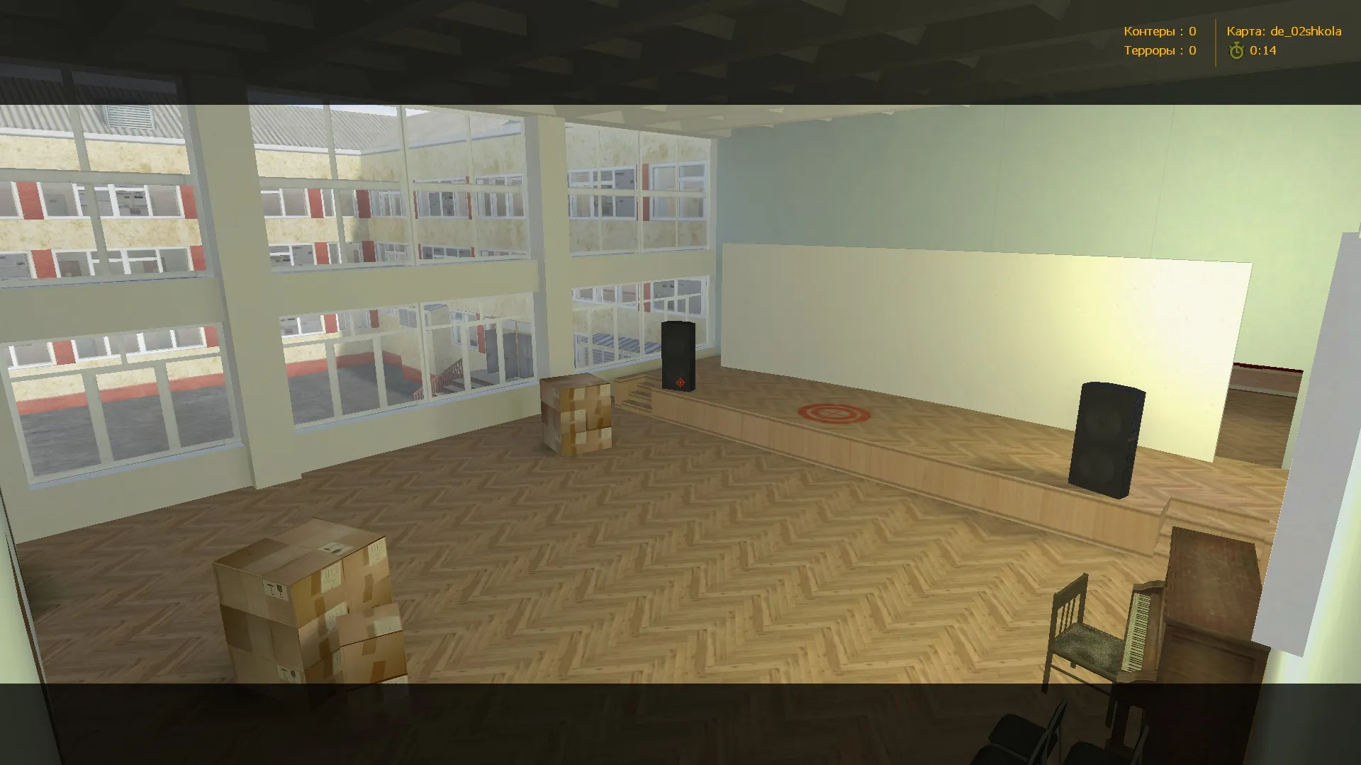 Скриншот  de_02shkola для CS 1.6: баланс сторон, точки, .nav для ботов и настройки карты