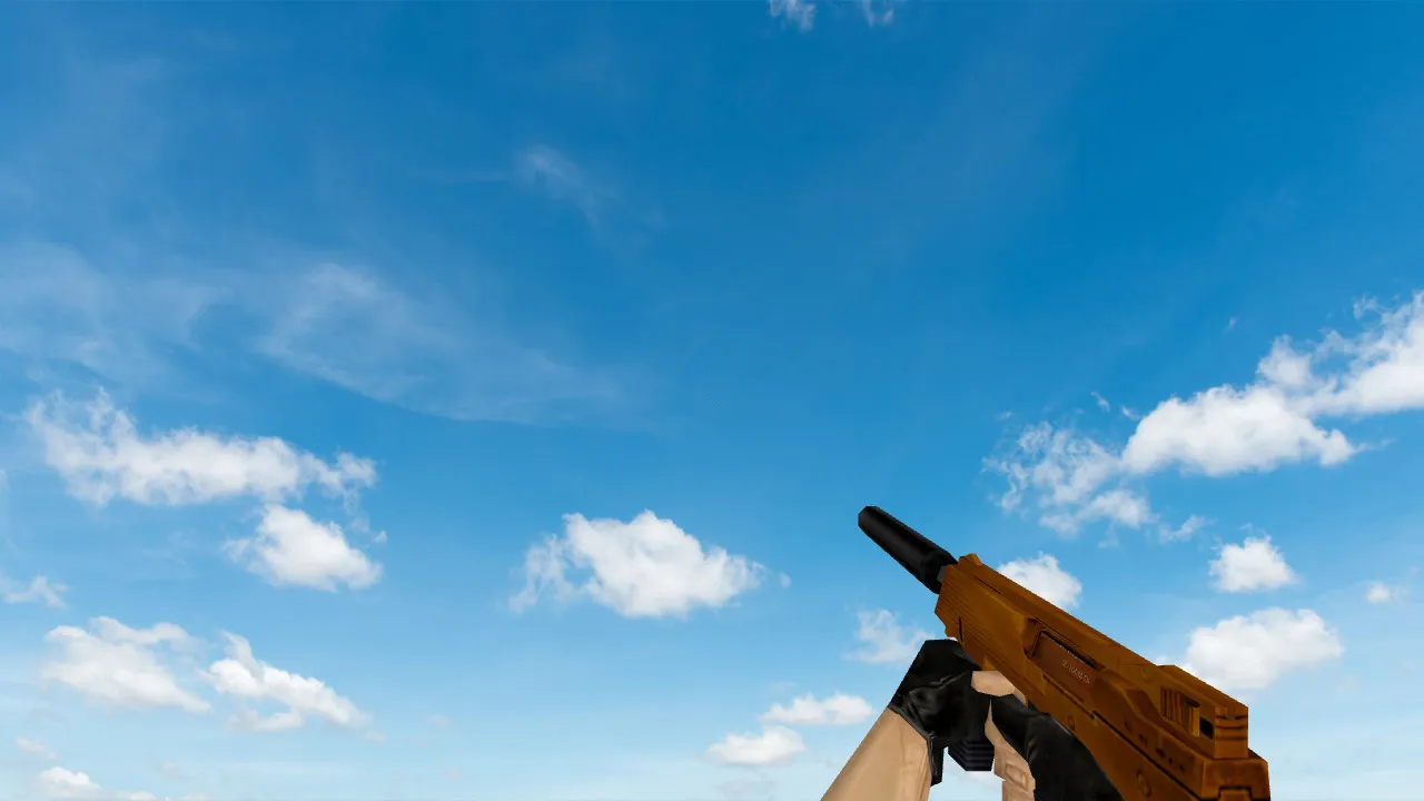 Скриншот  Пак моделей оружия «Gold Weapons Pack V3» для CS 1.6: v_ p_ w_ модели, звуки, анимация осмотра