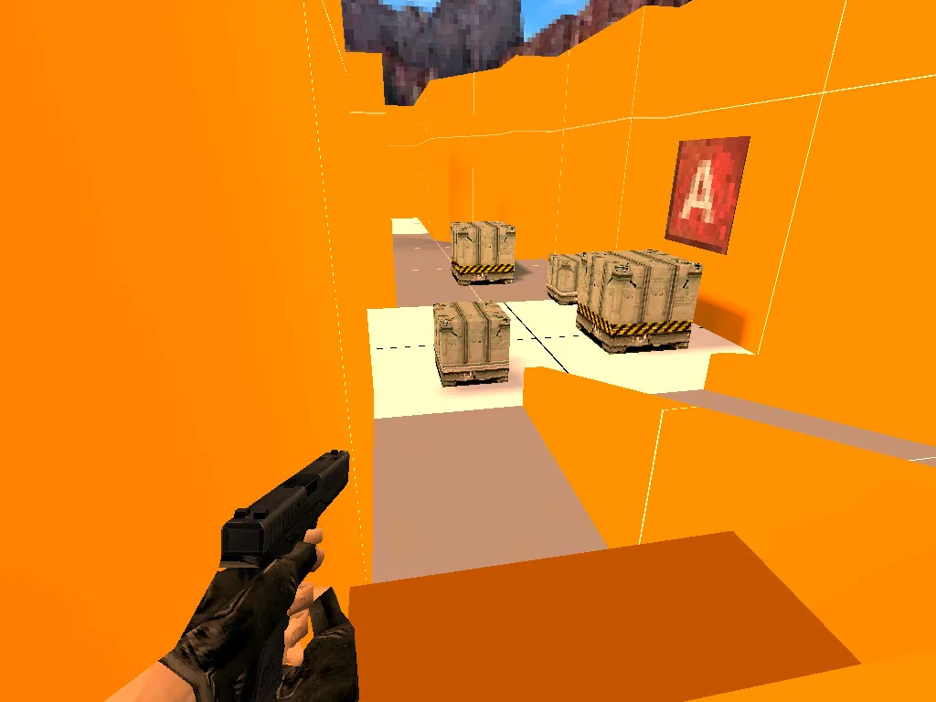Скриншот  Карта de_walklane для CS 1.6: Обзор, Тактики и Оптимизация