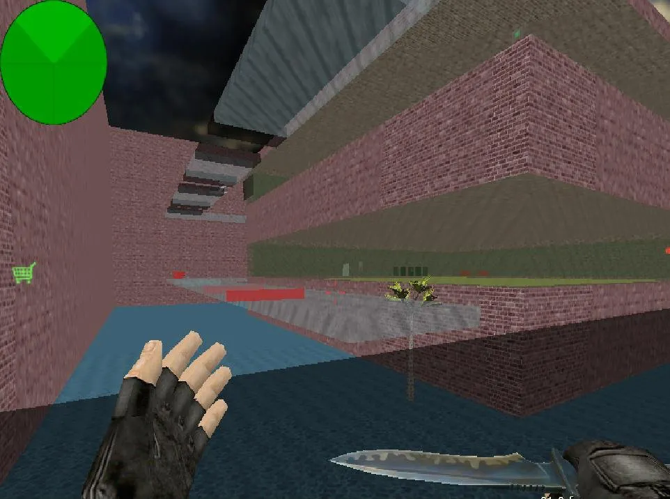 Скриншот  deathrun_glass_d3d — карта Deathrun для CS 1.6: точки, роли, боты (.nav), оптимизация