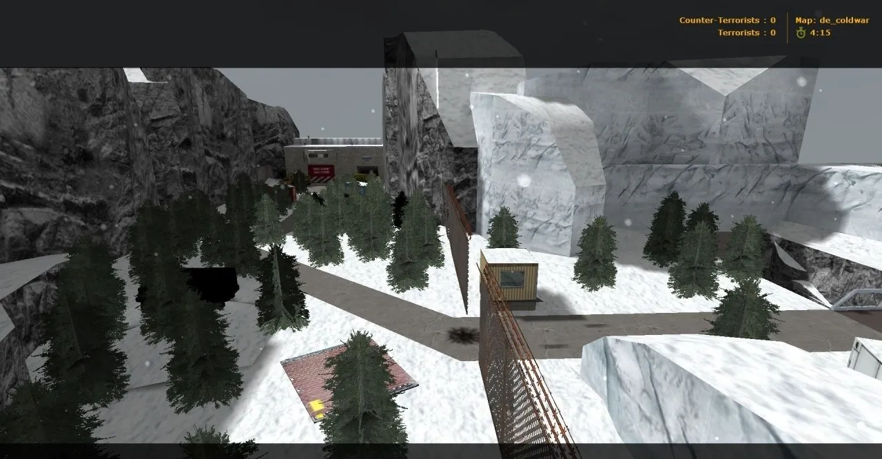 Скриншот  de_coldwar для CS 1.6: тактика, точки, bots .nav и оптимизация wpoly/epoly