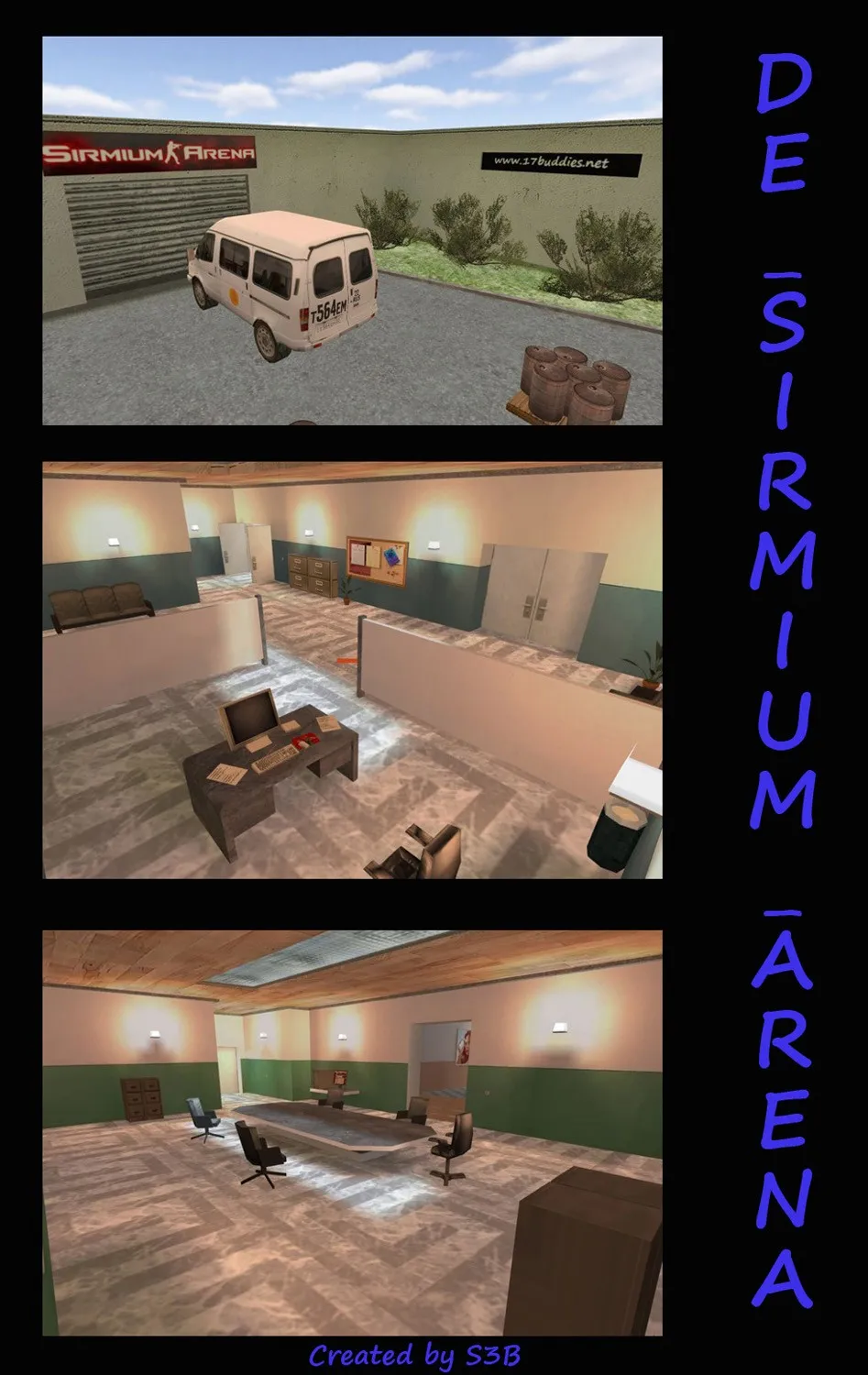 Скриншот Карта «de_sirmium_arena» для CS 1.6 - стратегическая арена