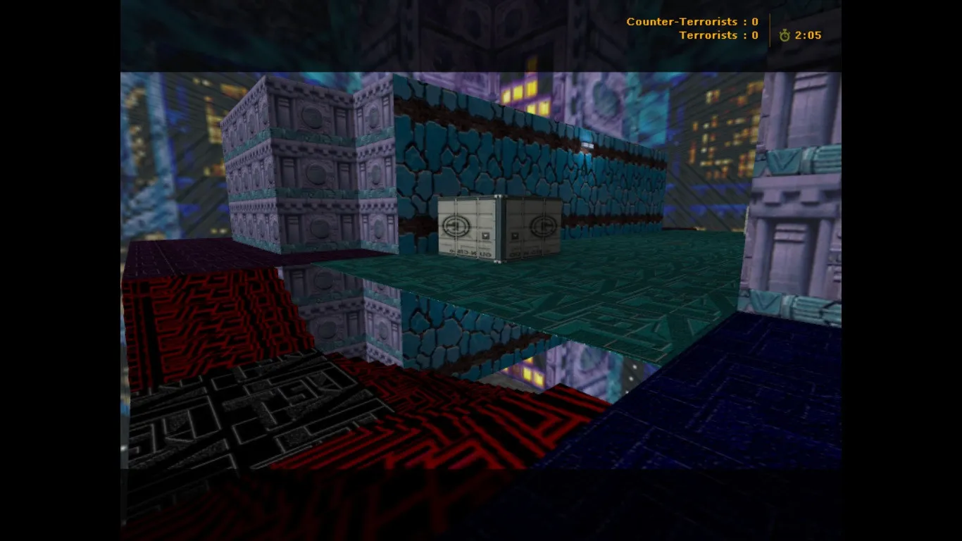Скриншот  Скачайте карту de_kosmos2k для CS 1.6 - тактические возможности на космической арене