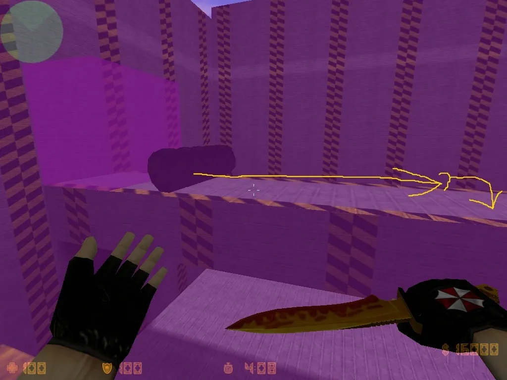 Скриншот  deathrun_n3rd для CS 1.6: геймплей Deathrun, точки, маршруты и настройка под ботов