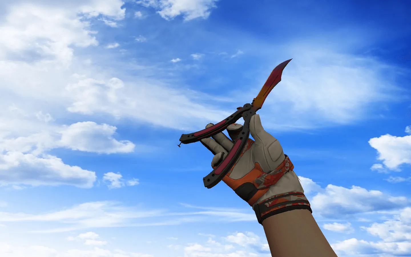 Скриншот  Пак оружия CS 1.6 с мотоциклетными перчатками «БУХ!»: АК-47, AWP, DE, Glock-18, M4A4, SG 553, USP-S и ножи