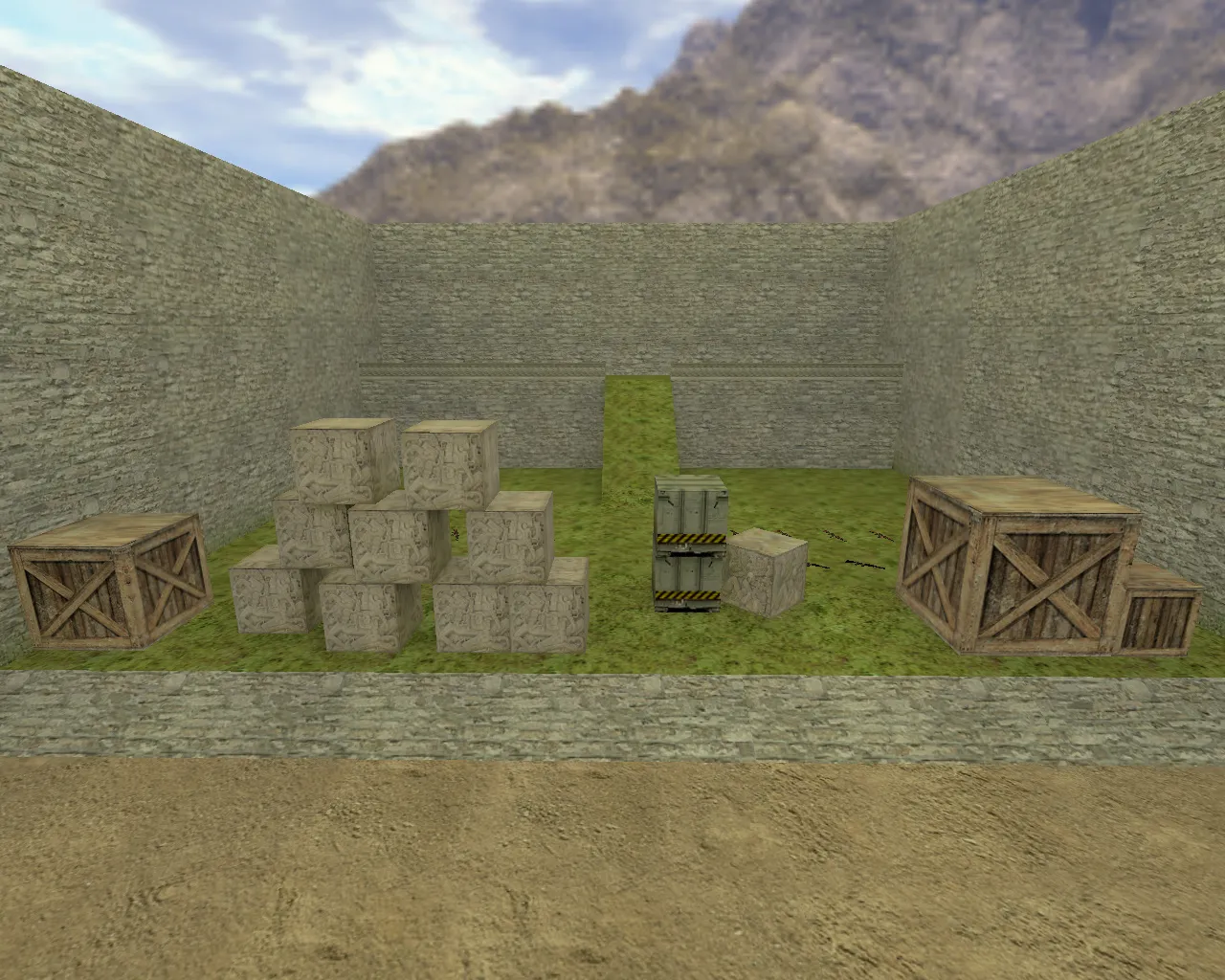 Скриншот  aim_headshot — AIM карта для CS 1.6: headshot тренировка, точки респа, .nav и оптимизация