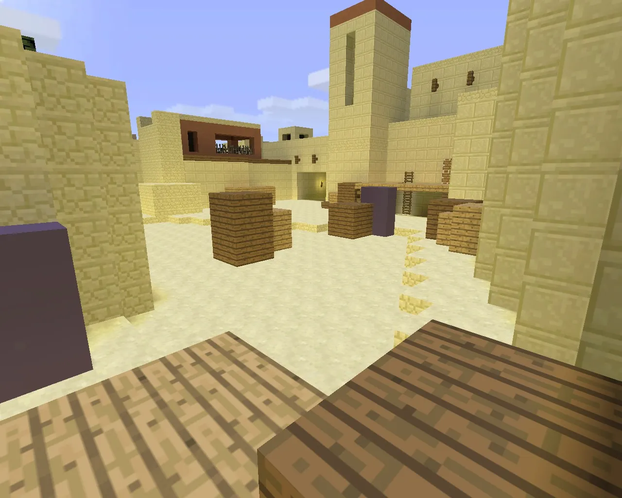 Скриншот  Карта de_mirage_minecraft для CS 1.6 – Оптимизированный геймплей