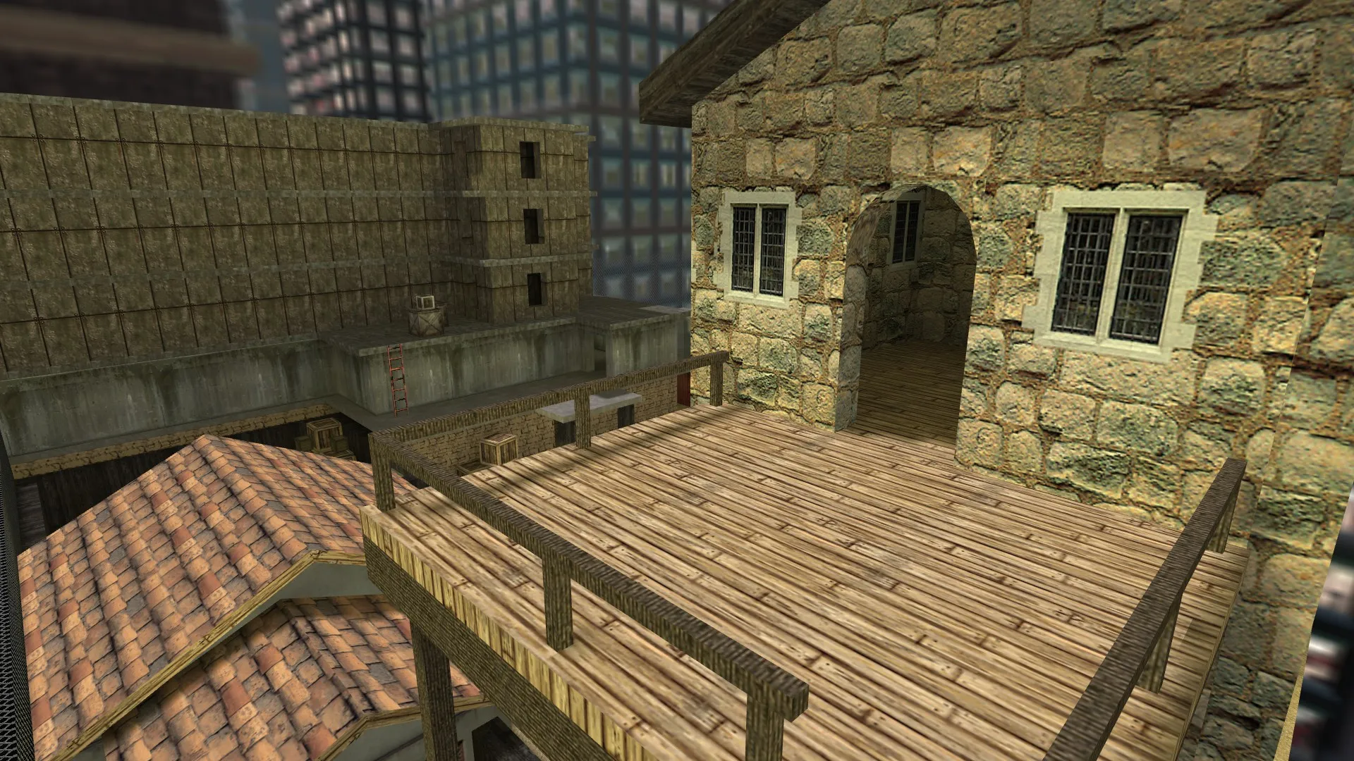 Скриншот  Карта de_cherokee для CS 1.6: баланс сторон, точки, .nav, оптимизация wpoly/epoly