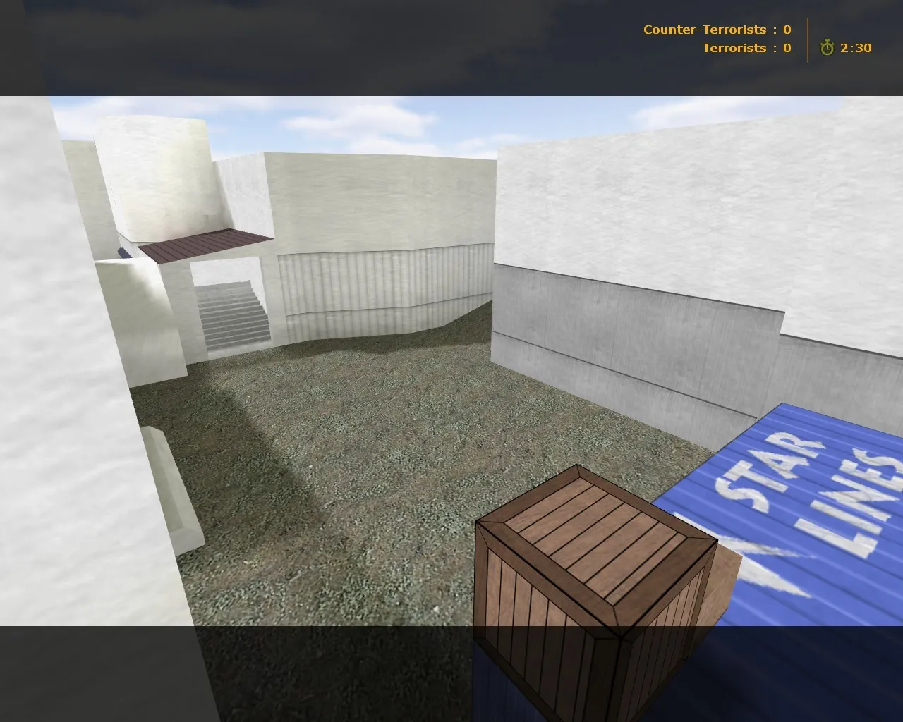 Скриншот  Карта de_cachebeta для CS 1.6: точки, раунды, .nav для ботов, оптимизация и баланс сторон