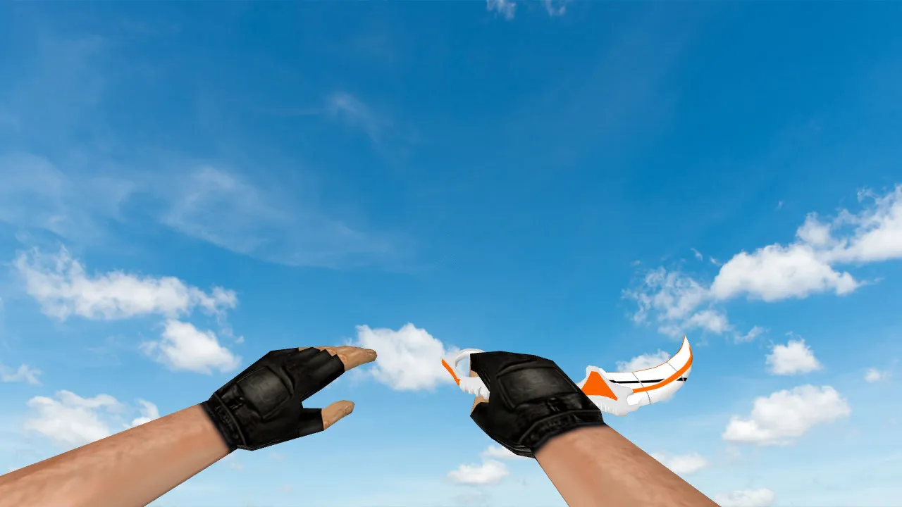 Скриншот v_ и p_ модель ножа Керамбит «Азимов» для CS 1.6: звуки, анимация осмотра, качество текстур