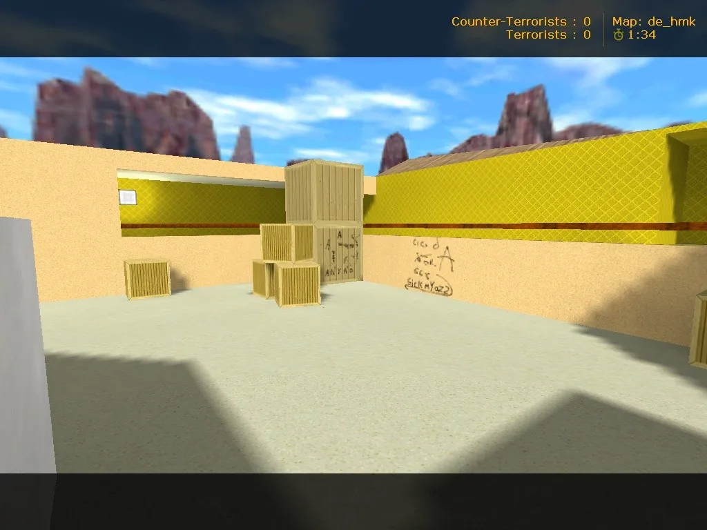 Скриншот  Карта de_hmkv4 для CS 1.6 - Тактические особенности и детали
