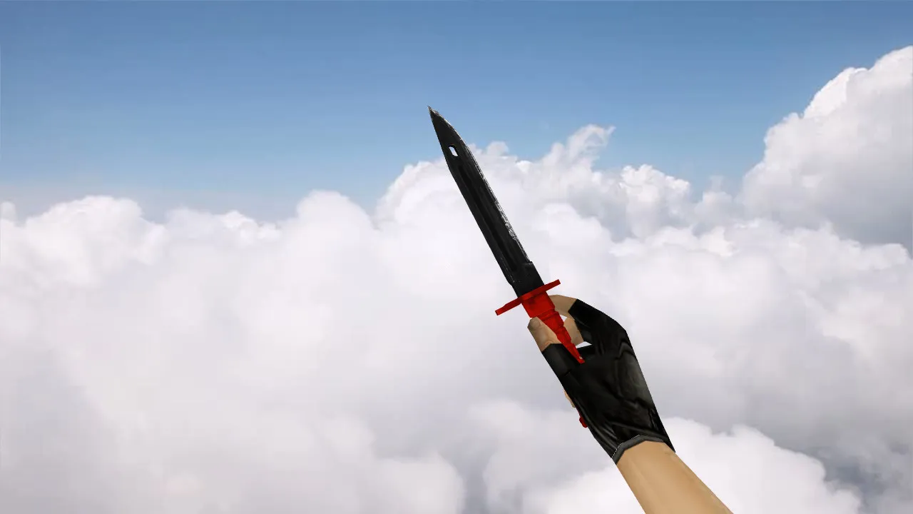 Скриншот Модель ножа v_ Bayonet Nitro + p_ и w_ для CS 1.6: звуки, анимация осмотра, текстуры