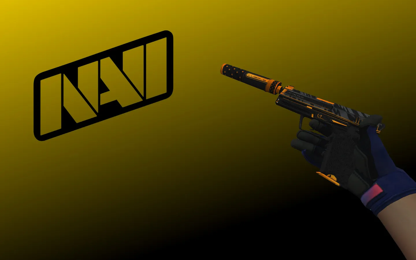 Скриншот  Инвентарь Navi Flamie для CS 1.6: паки оружия v_/p_/w_ модели, звуки, анимация осмотра, перчатки и нож