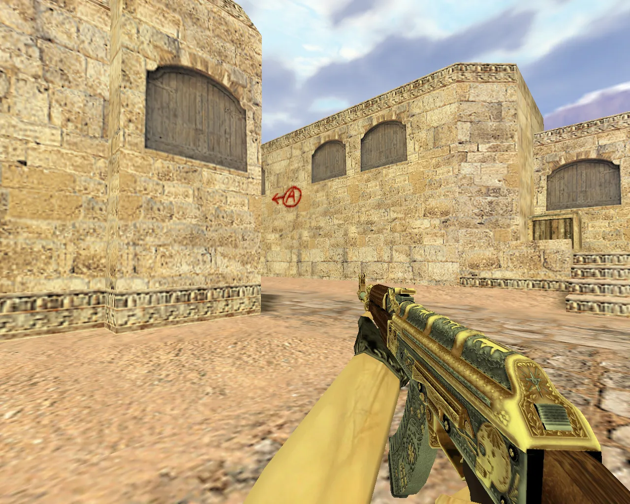 Скриншот Модель АК-47 Золотой картель для CS 1.6 - Ваша коллекция