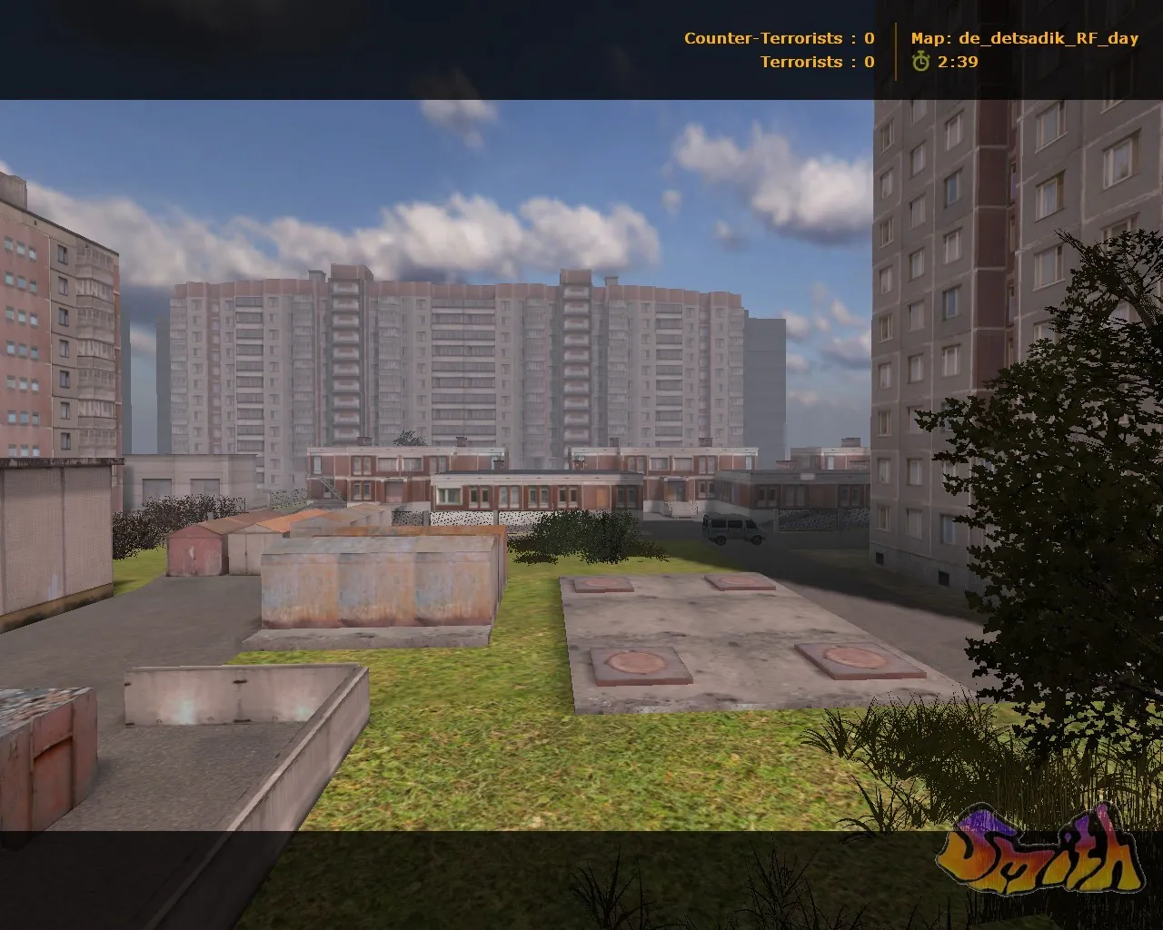 Скриншот  Карта de_detsadik_rf для CS 1.6: точки, маршруты, .nav для ботов и оптимизация wpoly/epoly