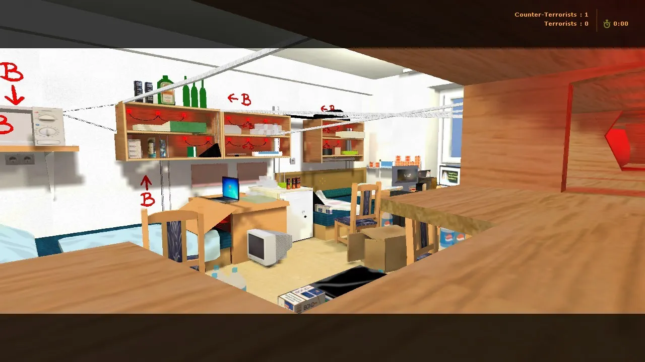 Скриншот Карта de_rats303 для CS 1.6 - Обзор и Тактические Советы