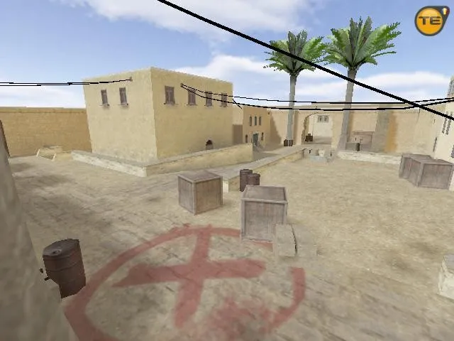 Скриншот Карта css_dust для CS 1.6: тактики, точки, .nav для ботов и оптимизация wpoly/epoly