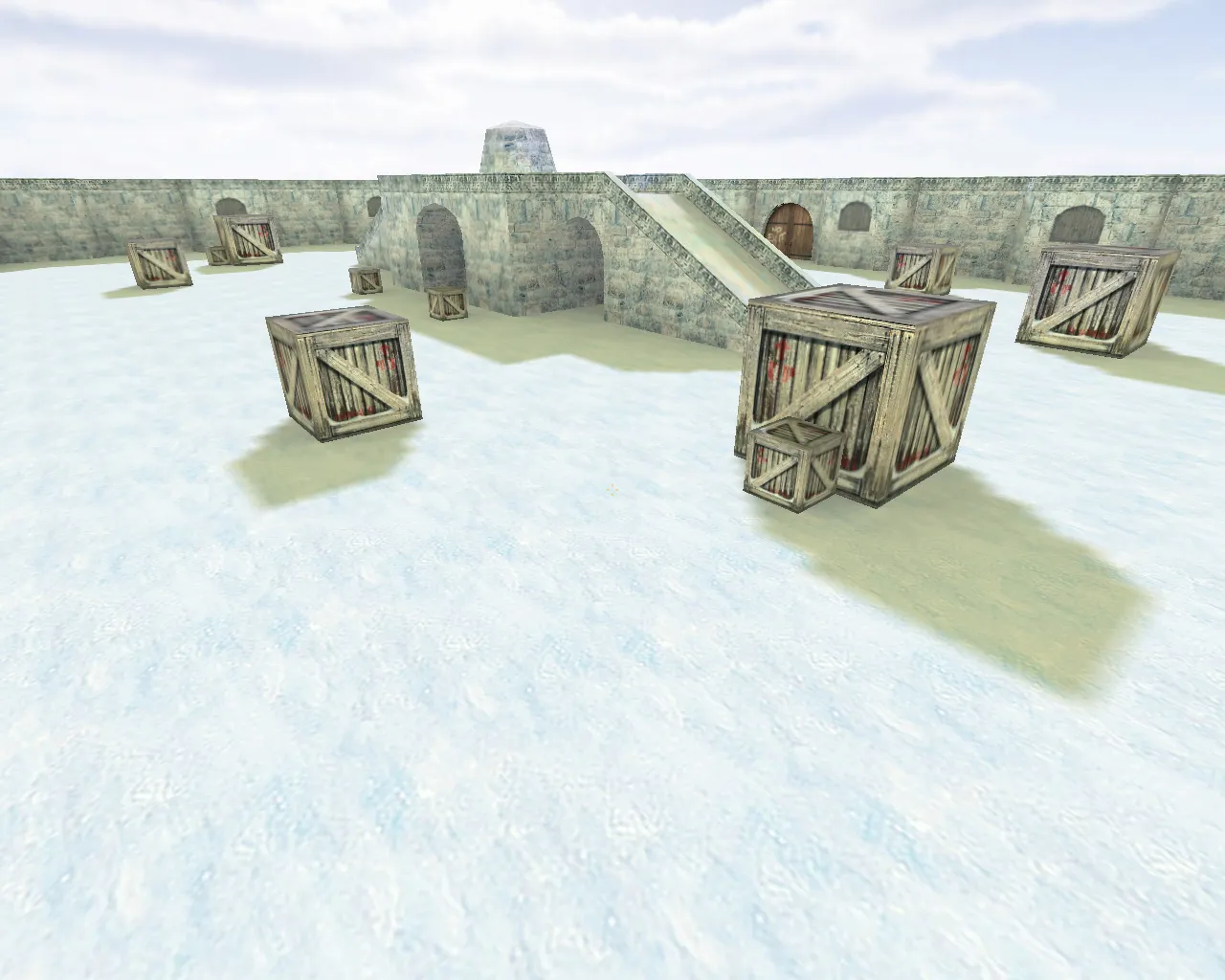 Скриншот  Карта awp_india_snow для CS 1.6: дальние линии, AWP точки и контроль раундов