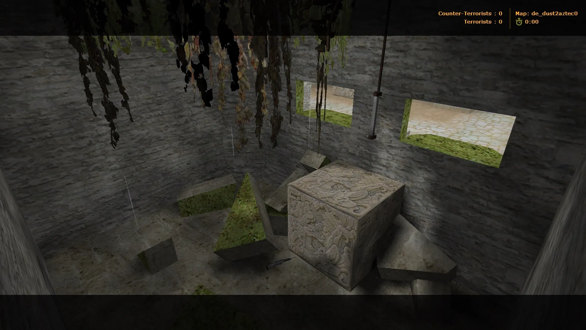 Скриншот  de_dust2aztec для CS 1.6: обзор карты, точки под Т/CT, .nav и оптимизация wpoly/epoly