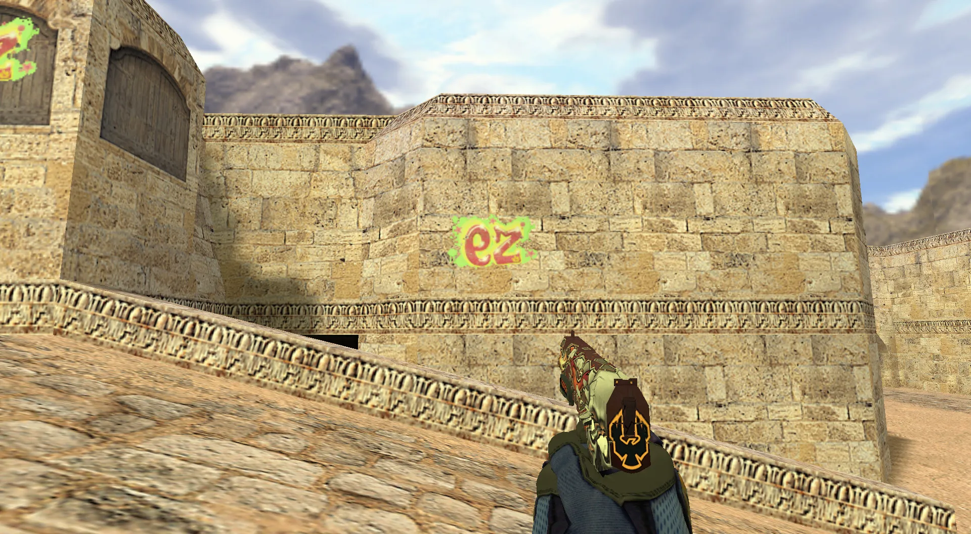 Скриншот Граффити «EZ» для CS 1.6 - Уникальный стиль из CS:GO