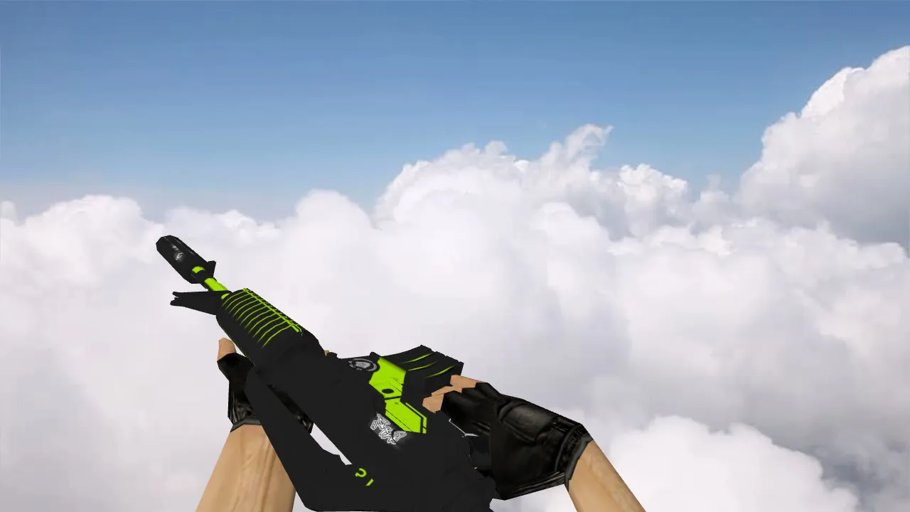 Скриншот Модель «M4A1 Machine» для CS 1.6: v_ и p_ модели, w_ текстуры, звук и анимация осмотра