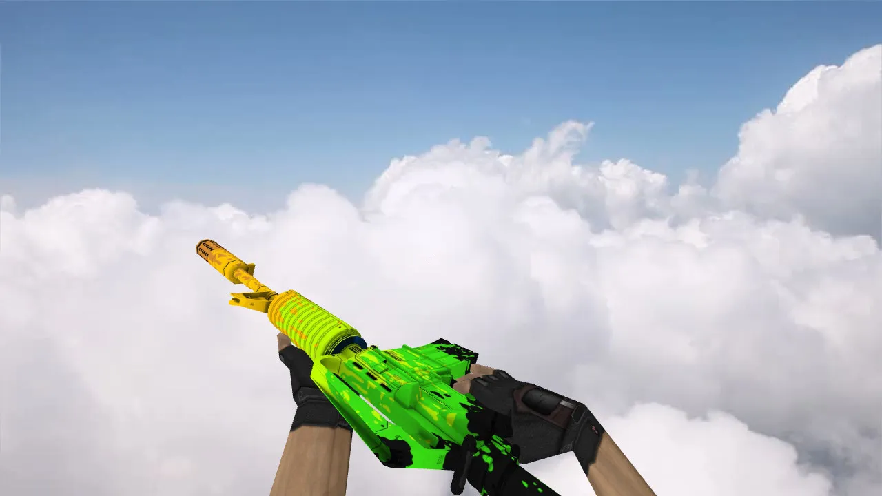 Скриншот Модель M4A1 «Fat Cap» для CS 1.6: v_/p_/w_ файлы, звуки, анимация осмотра, текстуры